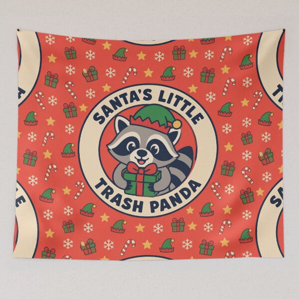 Item preview, Santa's Little Trash Panda Cute Elf Raccoon Christmas Gift designed and sold by mo-carnival.