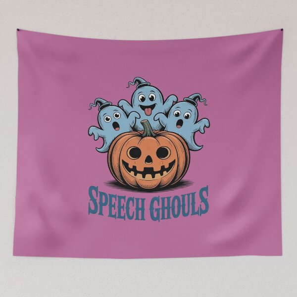 Item preview, Speech Ghouls Ghost Halloween Therapy designed and sold by Endless7Art.