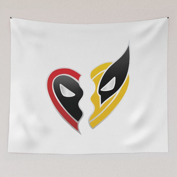 Item preview, Deadpool and Wolverine Heart designed and sold by checolingo.