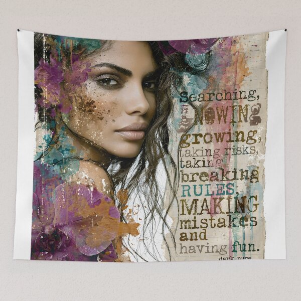 Item preview, Bloom Beyond the Rules –  Floral Female Portrait Collage designed and sold by Verademacedoart.