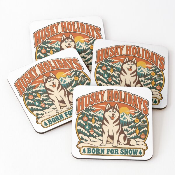 Item preview, Husky Christmas Gift - Husky Holidays designed and sold by RedRubyBubble.