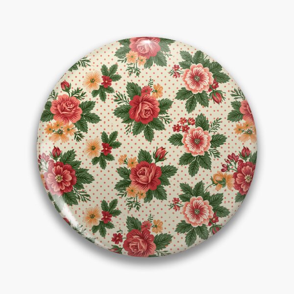 Item preview, Vintage Red Rose Bouquet on Polka Dot Canvas designed and sold by Piotrek0001.
