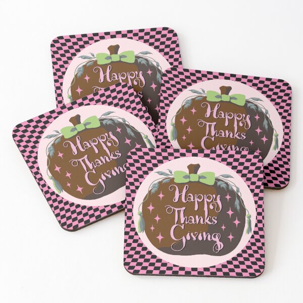 Item preview, Retro Festive Thanksgiving Pumpkin Art in Groovy Checkerboard designed and sold by cremedecolor.