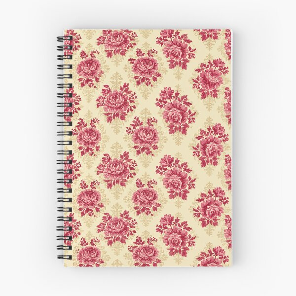 Item preview, Crimson Red Floral Brocade on Antique Cream designed and sold by Piotrek0001.