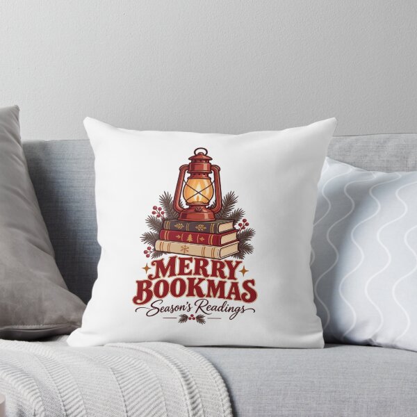 Item preview, Merry Bookmas Cozy Reading Holiday designed and sold by LuveraxArt.