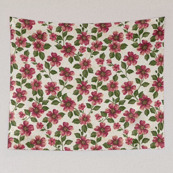 Item preview, Dense Burgundy and Rose Wildflower Meadow Art designed and sold by Piotrek0001.