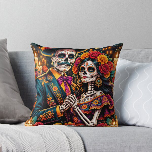 Item preview, Skeleton Lovers – Los Novios 05 Día de Muertos Art designed and sold by matteflor.
