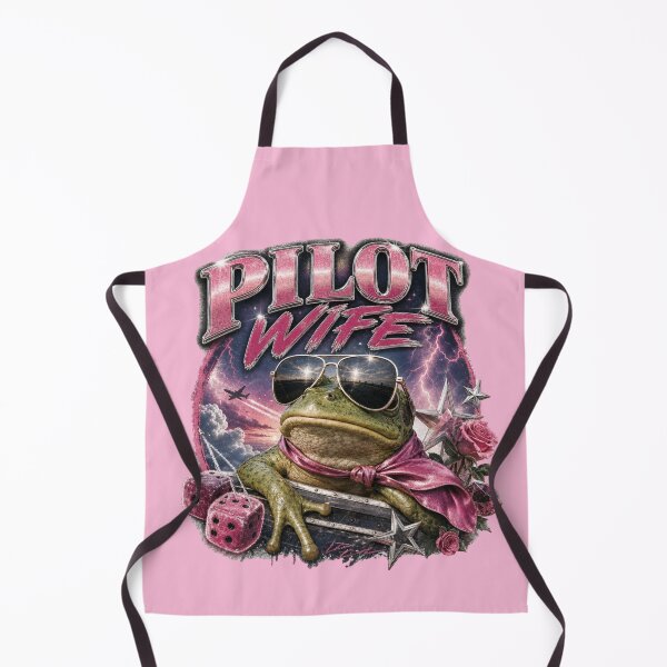 Item preview, Pilot Wife Cool Frog Art | 90s Bootleg Aviator Toad Sunglasses Pink Scarf Dice Gift designed and sold by illeN-Art-World.