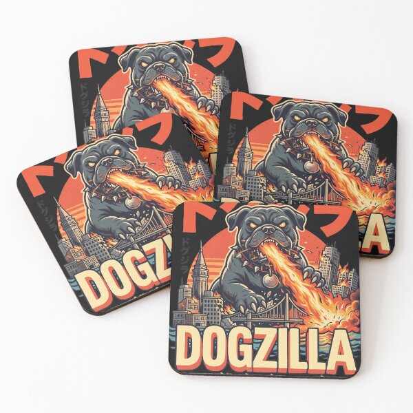Item preview, Dogzilla Japanese Retro Kaiju Monster Dog designed and sold by DesignArtique.