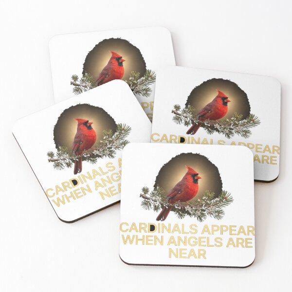 Item preview, Cardinals Appear When Angels Are Near — Christmas Memorial Card designed and sold by Nusrat002.