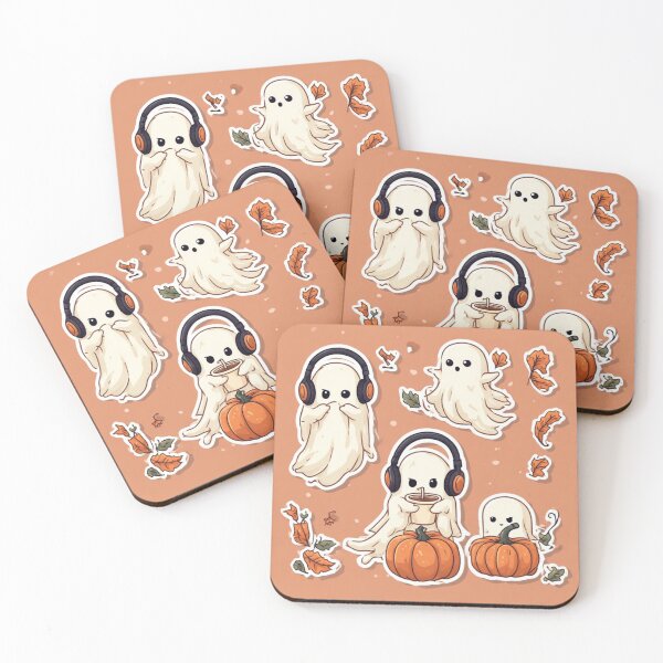 Item preview, Cute Cozy Ghosts  Pack Lo-Fi Autumn Vibes designed and sold by AWADHESH  CHAURASIA.