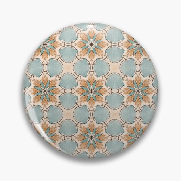 Item preview, Earthy Sand Beige Seafoam Terracotta Octagonal Flower Tile Mosaic - Duvet Cover designed and sold by ArithraStudio.