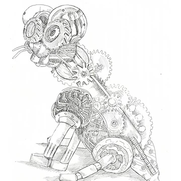 Artwork thumbnail, Machine Mouse by Life's eye Art and photography