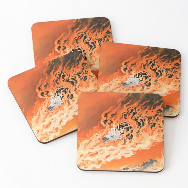 Item preview, Blazing Fiery Wave Abstract Art designed and sold by Lunat1kk.