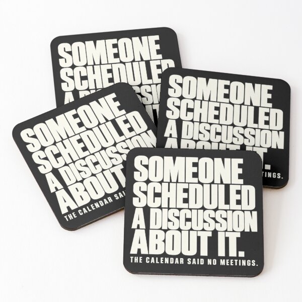 Item preview, No Meetings Calendar – Funny Office Scheduling Humor for Remote Workers and Employees designed and sold by Trendably.