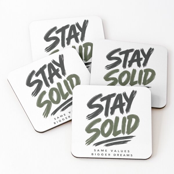 Item preview, Stay Solid Stay Gold Motivational Quote Bigger Dreams designed and sold by Aurevella.