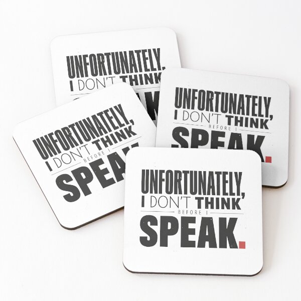 Item preview, Unfortunately I Don't Think Before I Speak Social Humor designed and sold by Redgiant87x.