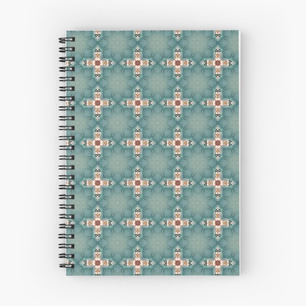 Item preview, Copy of Tranquil Sage Seafoam Ivory Eight Pointed Starburst Cross Octagonal Tile Mosaic - Duvet Cover designed and sold by ArithraStudio.