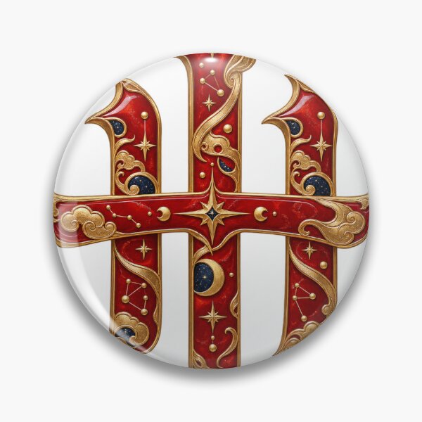 Item preview, Celestial Mahjong Red Dragon Sigil designed and sold by Geekbits-Store.