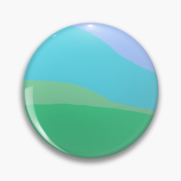 Item preview, Minimalist Blue and Green Abstract Waves Landscape designed and sold by ionotan.