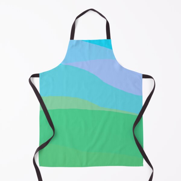 Item preview, Paisaje abstracto minimalista de olas azules y verdes designed and sold by ionotan.