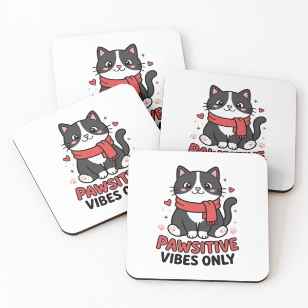 Item preview, Pawsitive Vibes Only Cute Cat designed and sold by PrintforDesign.