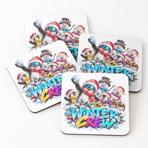 Item preview, Winter Crew – Penguin Snowball Squad designed and sold by DansCreations42.