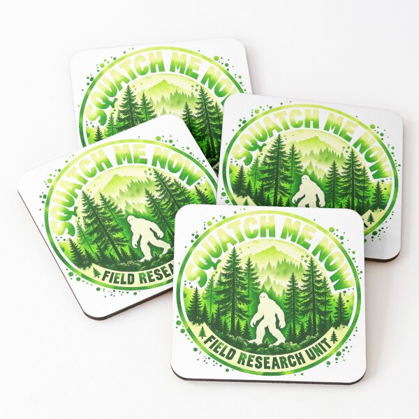 Item preview, Squatch Me Now Field Research Unit – Bigfoot Hunter Badge designed and sold by Rock Ape Studios.