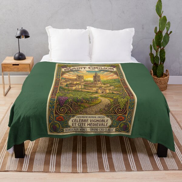 Item preview, Saint-Émilion Art Nouveau Poster designed and sold by travelwitheric.