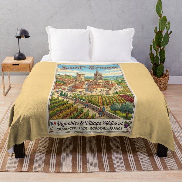 Item preview, Saint-Émilion Art Nouveau Poster designed and sold by travelwitheric.