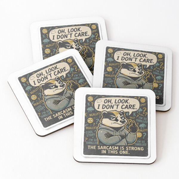 Item preview, Oh Look I Don't Care: Sarcastic Honey Badger designed and sold by TeeBeeDesigns.