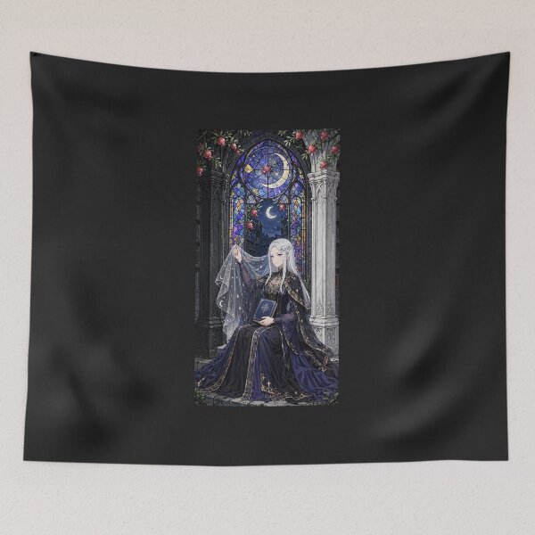 Item preview, The Star Tarot Gothic Anime Art — Astra Lin Celestial Hope Design designed and sold by boldbrushstroke.