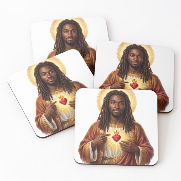Item preview, Sacred Heart of Black Jesus Christ designed and sold by The Everlasting Promise.