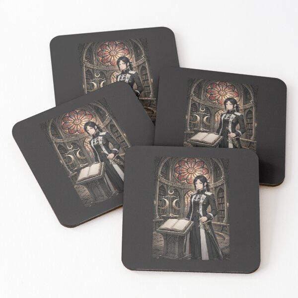 Item preview, Justice Tarot Gothic Anime Art — Iseult Vale Dark Academia Design designed and sold by boldbrushstroke.