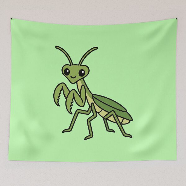 Item preview, Cute Cartoon Praying Mantis designed and sold by WildlifeDoodle.