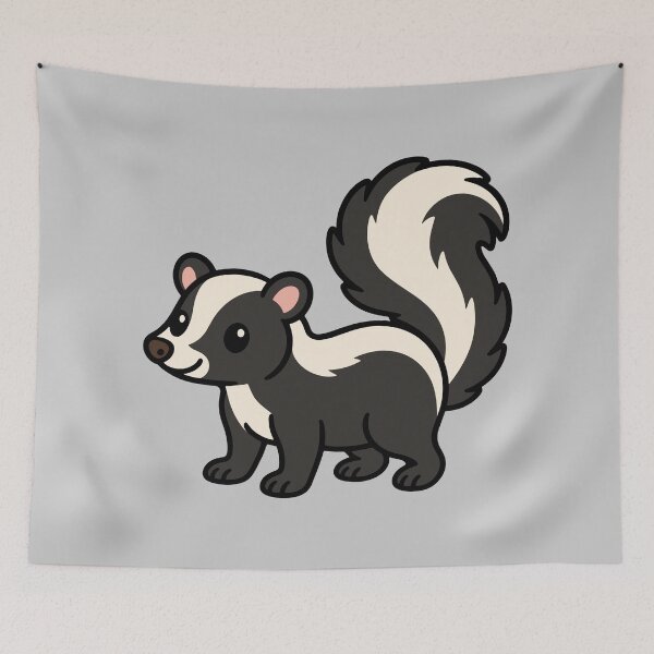 Item preview, Cute Cartoon Skunk designed and sold by WildlifeDoodle.