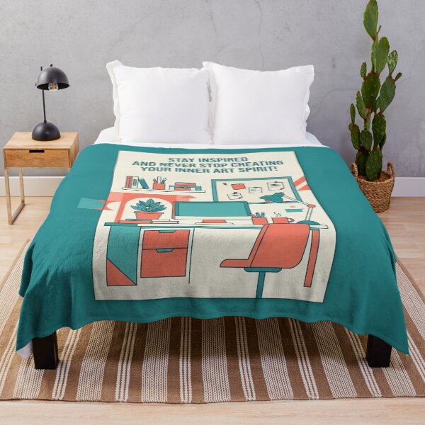 Item preview, Stay Inspired Never Stop Creating Art Spirit Workspace designed and sold by Giulivo Store Graphic.
