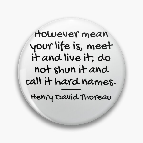 Item preview, Meet It and Live It - Henry David Thoreau Quote designed and sold by 4ever-Undaunted.