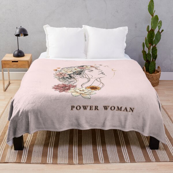 Item preview, Power Woman – Floral Woman, Strength & Self-Love designed and sold by TerraStyleTina.