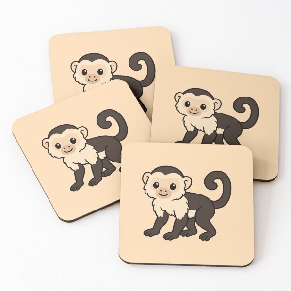 Item preview, Cute Cartoon Capuchin Monkey designed and sold by WildlifeDoodle.