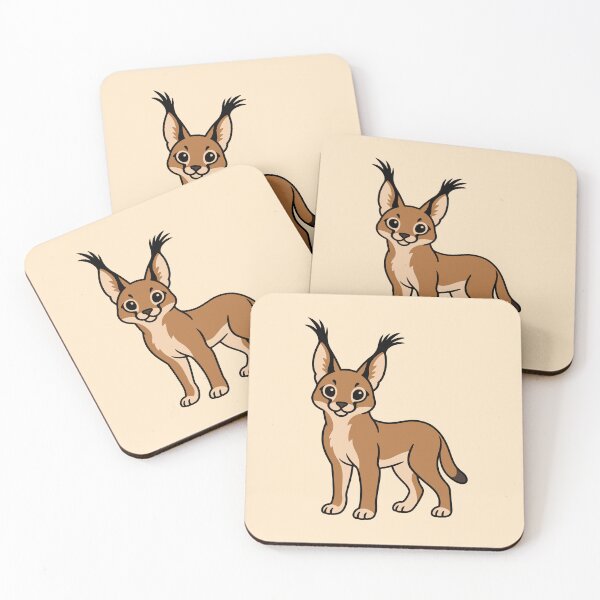 Item preview, Cute Cartoon Caracal designed and sold by WildlifeDoodle.