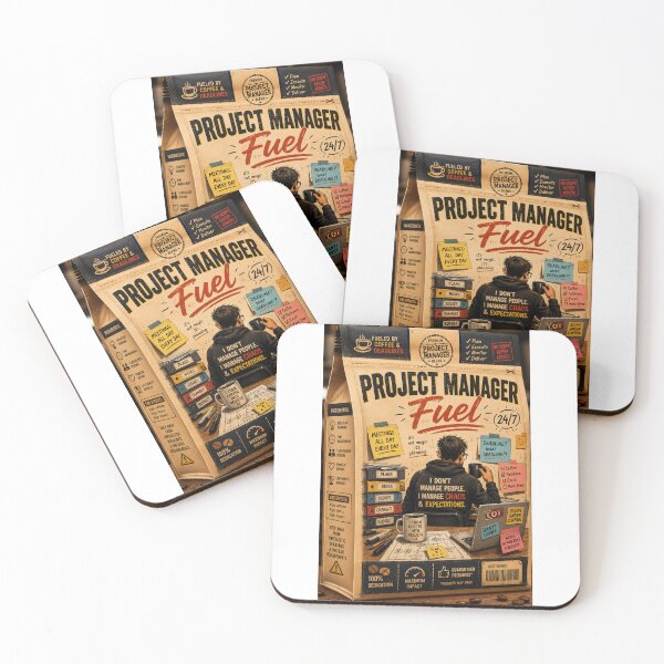 Item preview, Project Manager Fuel 24/7 – Coffee and Deadlines designed and sold by Eng-Art.