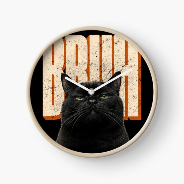 Item preview, Bruh Cat Funny Retro Black Cat Unamused Meme designed and sold by RoyesButler.