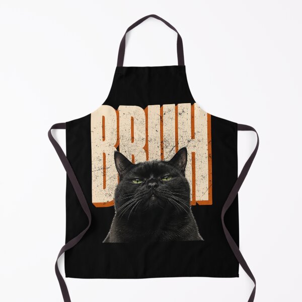 Item preview, Bruh Cat Funny Retro Black Cat Unamused Meme designed and sold by RoyesButler.