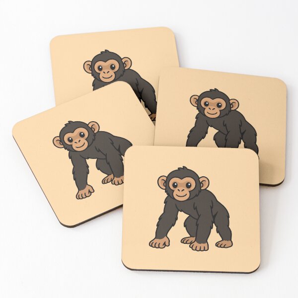 Item preview, Cute Cartoon Chimpanzee designed and sold by WildlifeDoodle.