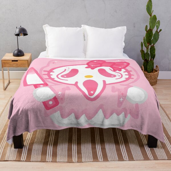 Item preview, Pretty Pink Halloween Sparkle Ghostface Hello Kitty Art designed and sold by iloveyourcupid.