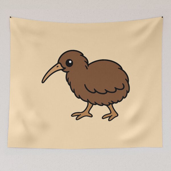 Item preview, Cute Cartoon Kiwi Bird designed and sold by WildlifeDoodle.