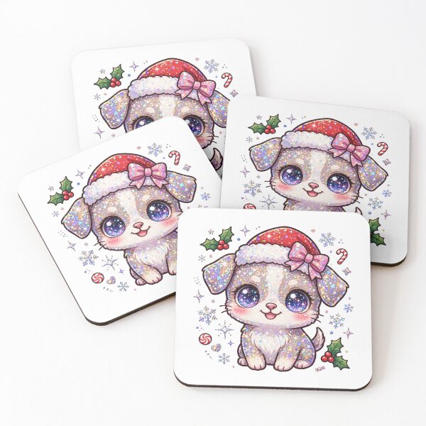 Item preview, Cute Glitter Chihuahua Christmas Puppy designed and sold by Sofia art shop.