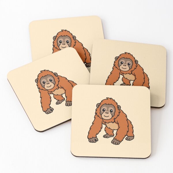 Item preview, Cute Cartoon Orangutan designed and sold by WildlifeDoodle.