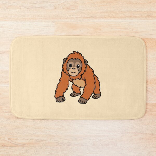 Item preview, Cute Cartoon Orangutan designed and sold by WildlifeDoodle.